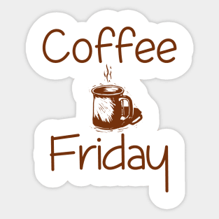 Coffee Friday Sticker